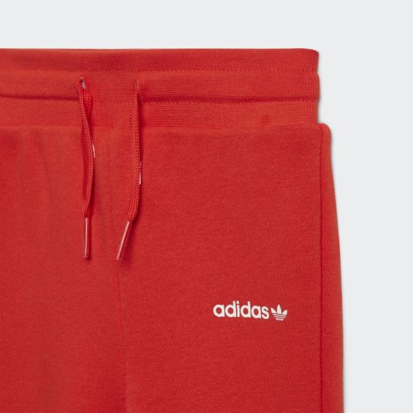 Ensemble Sweat à Capuche Zippé Adicolor Rouge Adidas