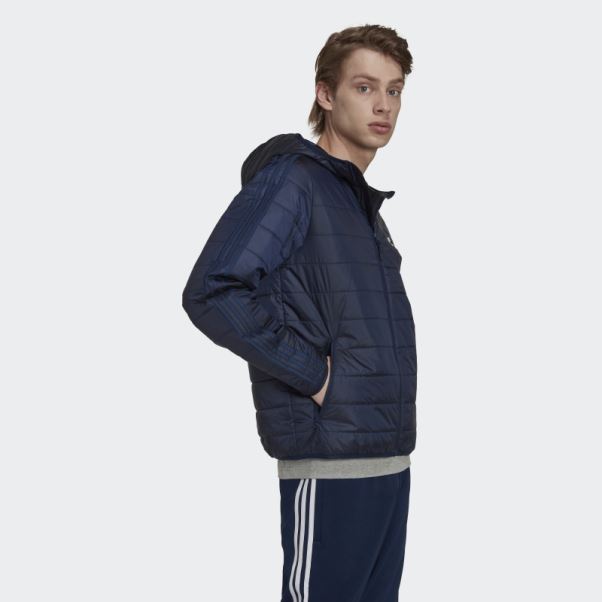 Doudoune Matelassée à Capuche Adidas Indigo Nuit