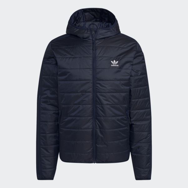 Doudoune Matelassée à Capuche Adidas Indigo Nuit
