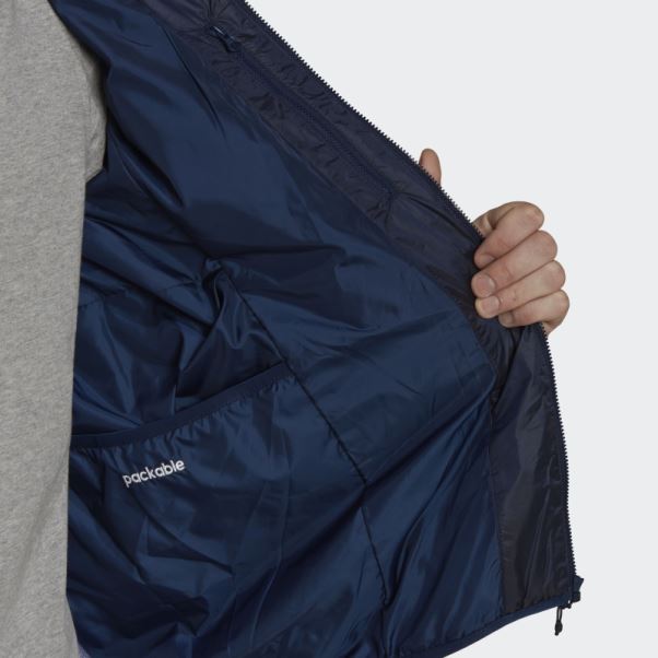 Doudoune Matelassée à Capuche Adidas Indigo Nuit