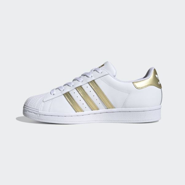 Adidas Superstar Chaussures Or Métallique Mode