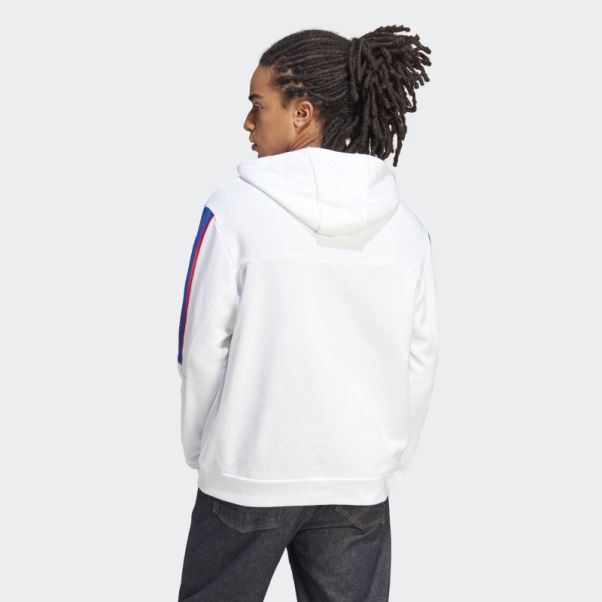 Sweat à Capuche Brandlove Adidas Blanc