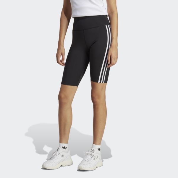Collants Courts Taille Haute Adicolor Classics Noir Adidas