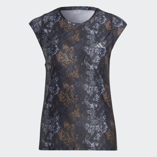 T-shirt De Course Rapide Adidas Fabriqué Avec De L'encre Plastique Parley Ocean