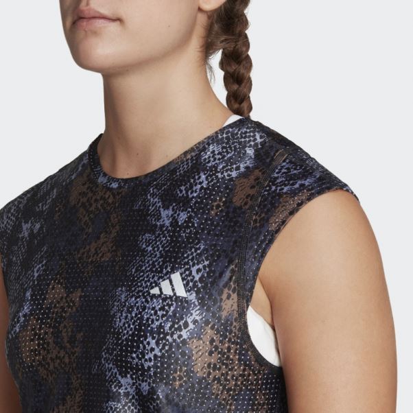 T-shirt De Course Rapide Adidas Fabriqué Avec De L'encre Plastique Parley Ocean