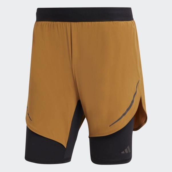 Short D'entraînement 2-en-1 Heat.rdy Hiit Bronze Adidas