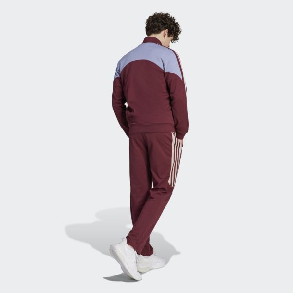 Survetement Adidas Colorblock Rouge Mode