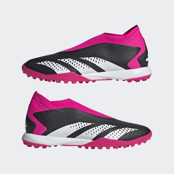 Predator Precision.3 Turf Bottes Sans Lacets Noir Adidas