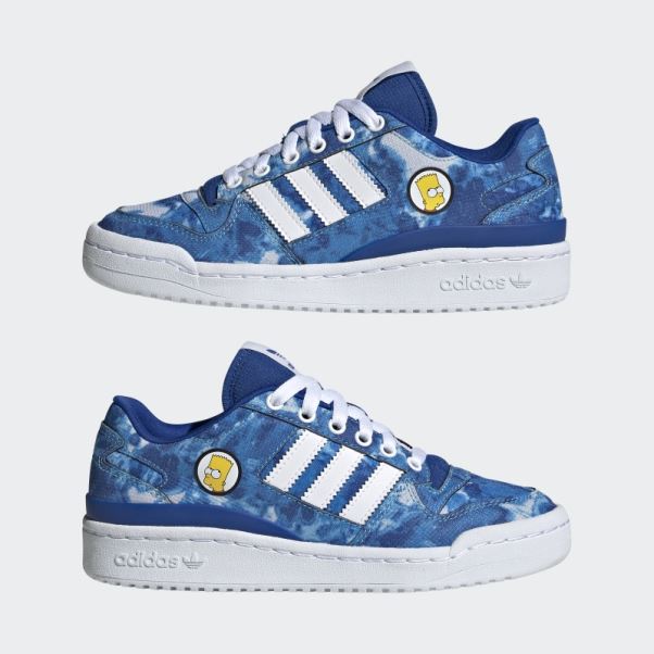 Forum Low Chaussures Bleu Royal Adidas