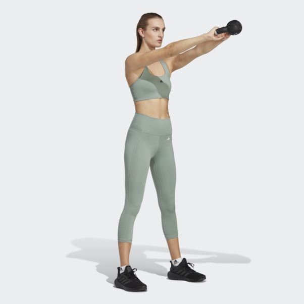 Soutien-gorge à Maintien Moyen Adidas Powerimpact Training Noir