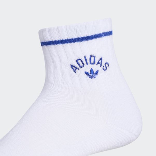 Adidas New Prep Quarter Chaussettes 3 Paires Blanches