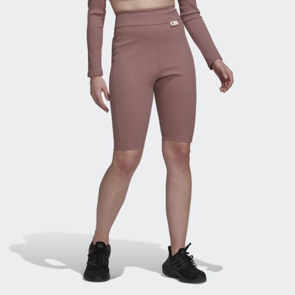 Studio Lounge Short Côtelé Violet Adidas