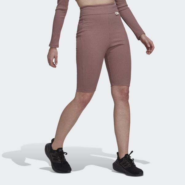 Studio Lounge Short Côtelé Violet Adidas