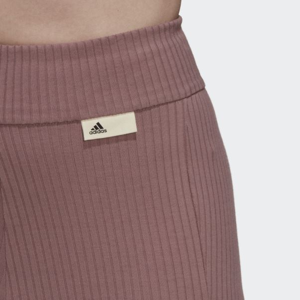 Studio Lounge Short Côtelé Violet Adidas