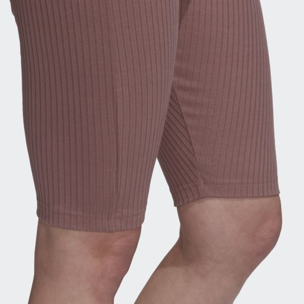 Short Adidas Studio Lounge Violet Côtelé