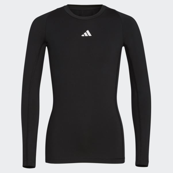 Top Techfit Manches Longues Noir Adidas