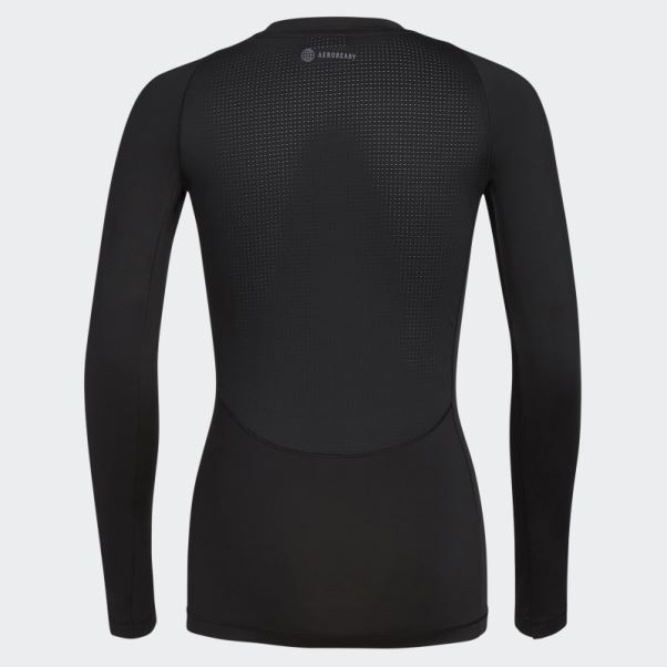 Top Techfit Manches Longues Noir Adidas