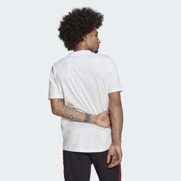 Fc Bayern Dna Graphique Tee Blanc Adidas