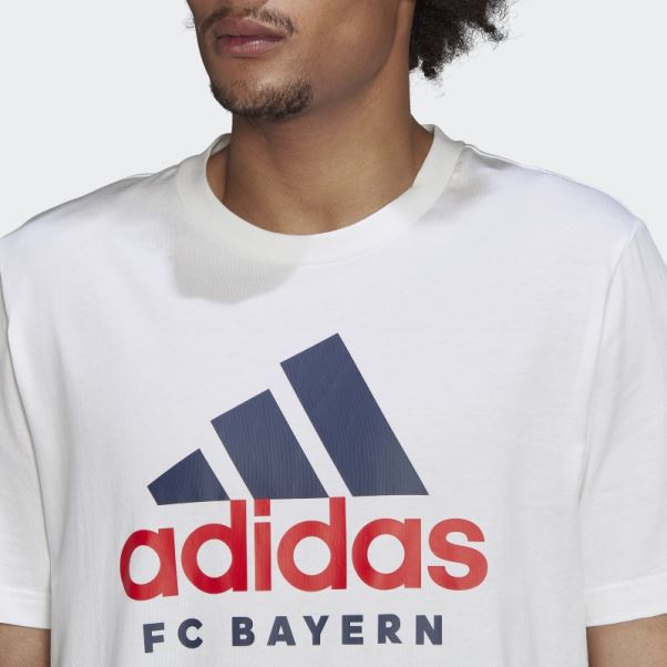 Fc Bayern Dna Graphique Tee Blanc Adidas