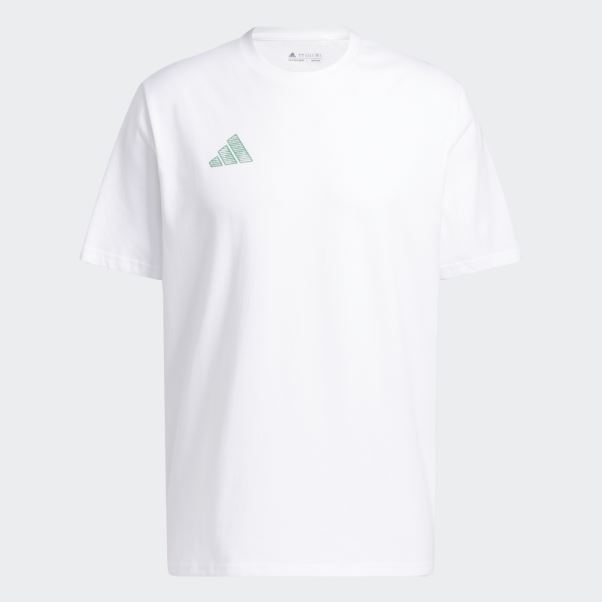 T-shirt Graphique Adidas Worldwide Hoops City Basketball Blanc