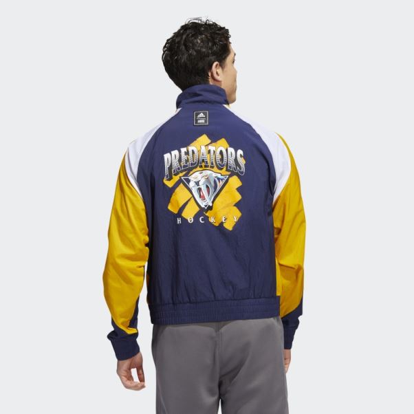 Veste Adidas Prédateurs Reverse Retro Bleu Marine