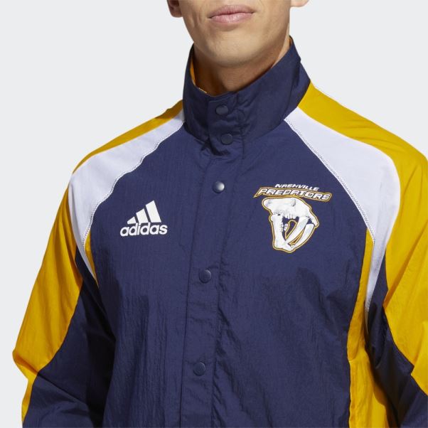 Veste Adidas Prédateurs Reverse Retro Bleu Marine