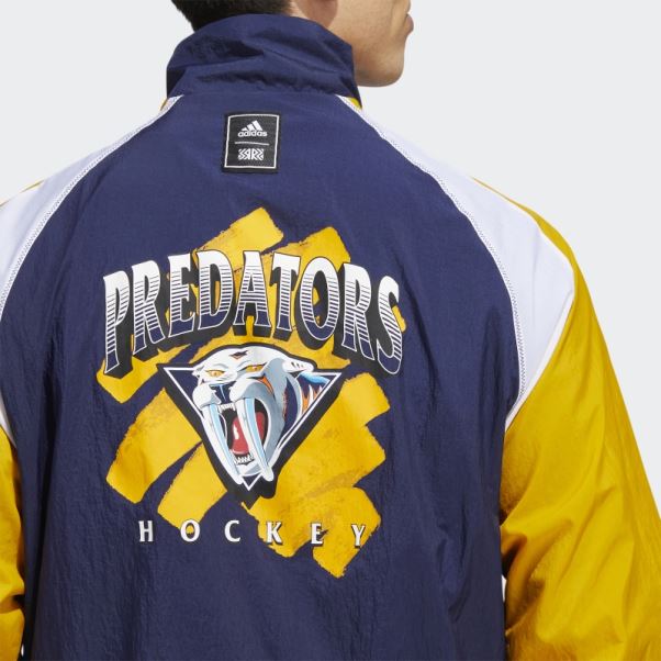 Veste Adidas Prédateurs Reverse Retro Bleu Marine