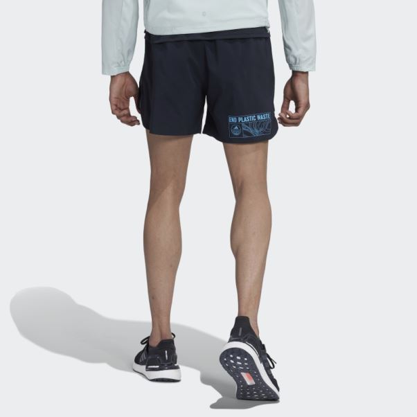 Mode Adidas Conçu Pour Courir Pour Les Océans Short Bleu