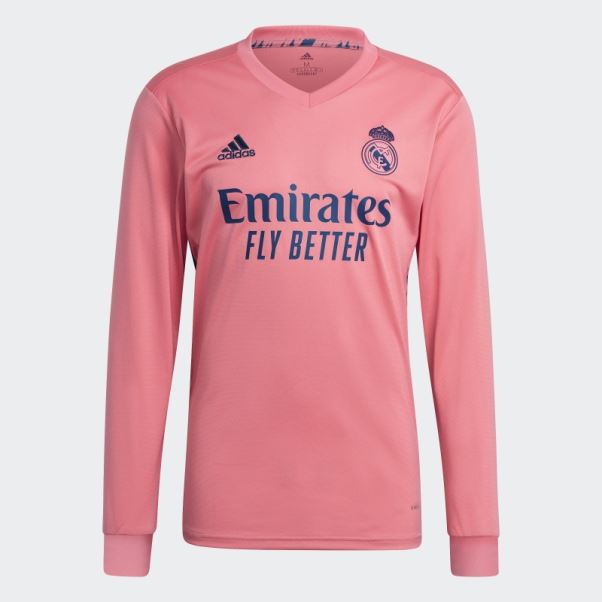 Maillot Exterieur Manches Longues Real Madrid 20/21 Printemps Rose Adidas
