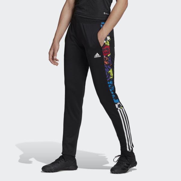 Pantalon De Survêtement Tiro Fleur Noir Adidas