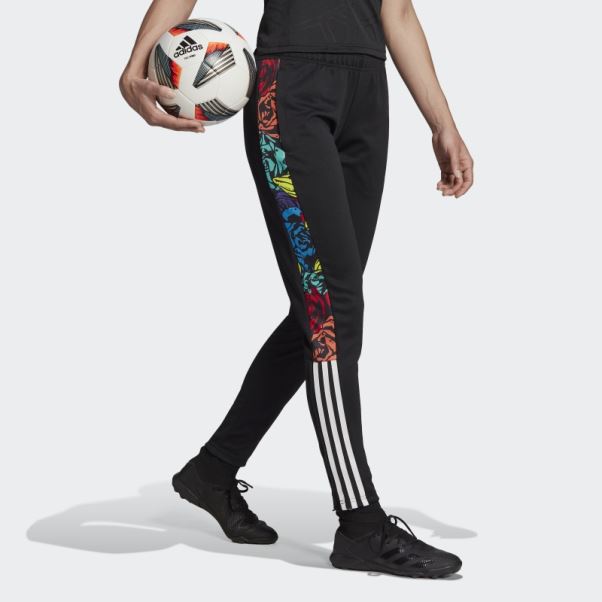 Pantalon De Survêtement Tiro Fleur Noir Adidas