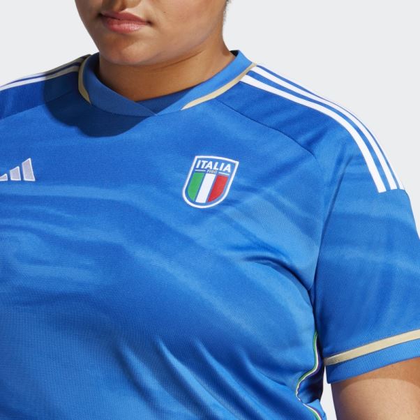 Maillot Domicile équipe Italie 23 Femmes (grande Taille) Adidas Bleu