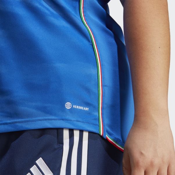 Maillot Domicile équipe Italie 23 Femmes (grande Taille) Adidas Bleu