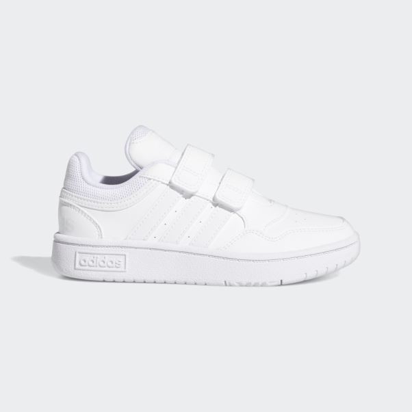 Hoops Lifestyle Basketball Chaussures à Crochets Et Boucles Blanc Adidas