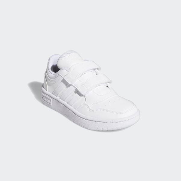 Hoops Lifestyle Basketball Chaussures à Crochets Et Boucles Blanc Adidas