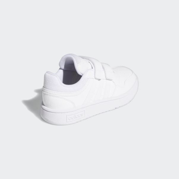 Hoops Lifestyle Basketball Chaussures à Crochets Et Boucles Blanc Adidas
