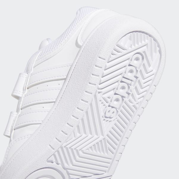 Hoops Lifestyle Basketball Chaussures à Crochets Et Boucles Blanc Adidas
