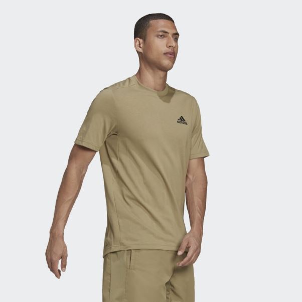 Orbite Vert Adidas Aeroready Conçu Pour Se Déplacer Tee-shirt De Sport Feelready