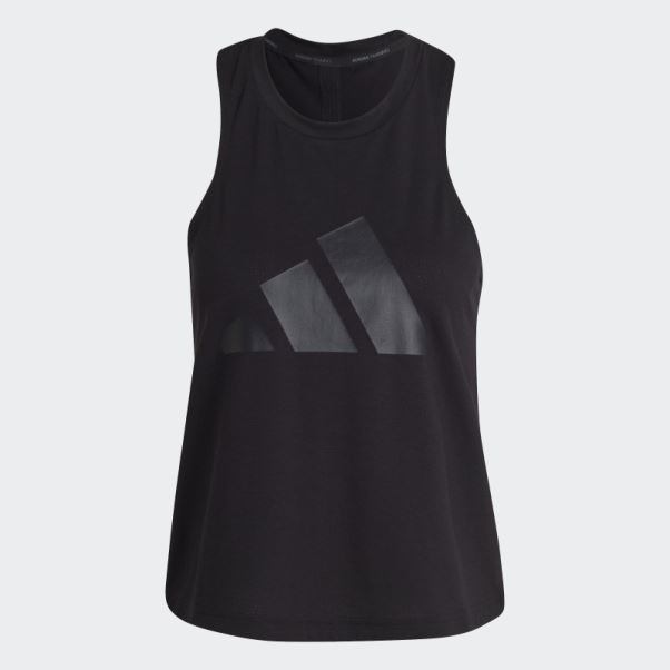 Débardeur Adidas Train Icones 3 Bar Logo Noir