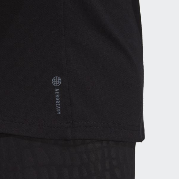 Débardeur Adidas Train Icones 3 Bar Logo Noir