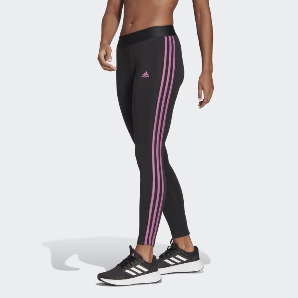 Legging Adidas Loungewear Essentials 3 Bandes Noir