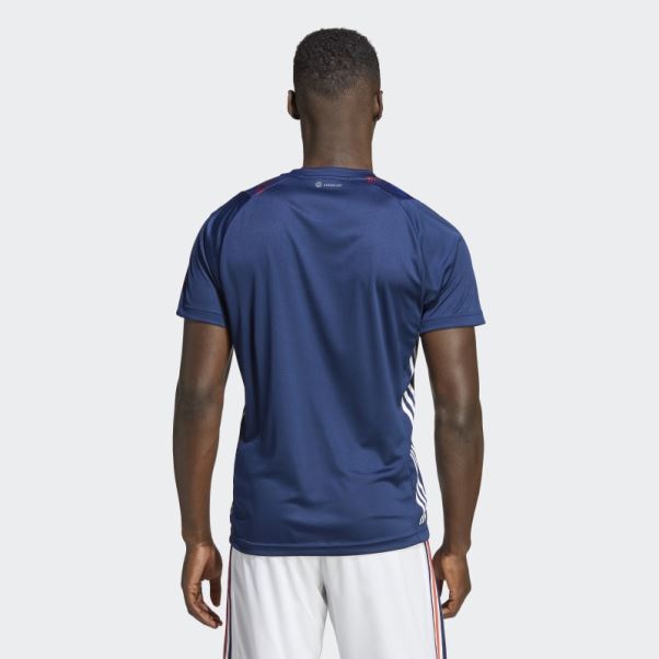 Tee Shirt France Handball Adidas Bleu Marine