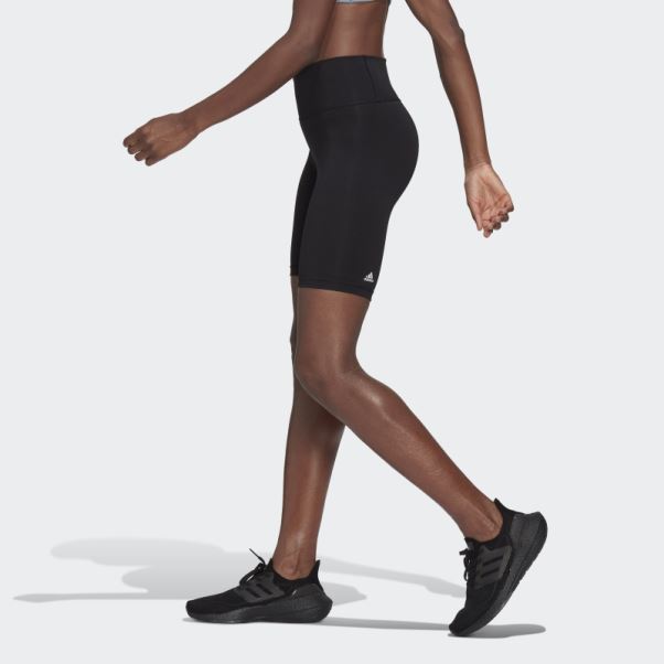 Adidas Optime Training Bike Leggings Courts Noir Chaud