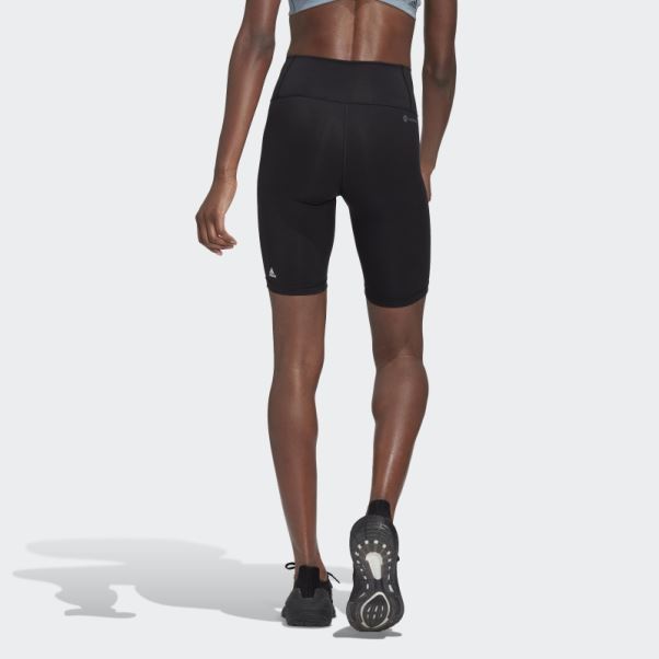 Adidas Optime Training Bike Leggings Courts Noir Chaud