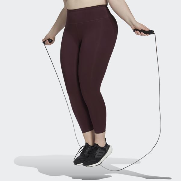 Legging Adidas Optime Training (grande Taille) Bordeaux