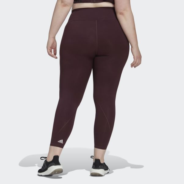 Legging Adidas Optime Training (grande Taille) Bordeaux