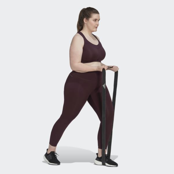 Legging Adidas Optime Training (grande Taille) Bordeaux