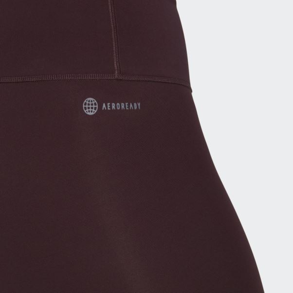 Legging Adidas Optime Training (grande Taille) Bordeaux