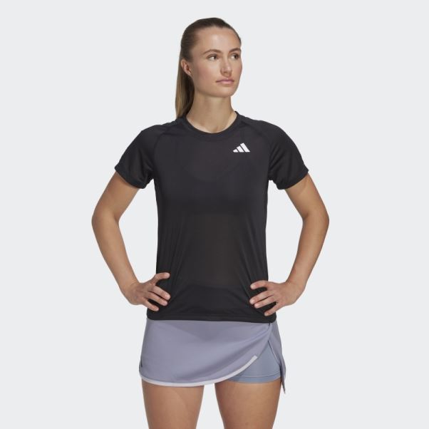 Tee Shirt Tennis Club Noir Adidas