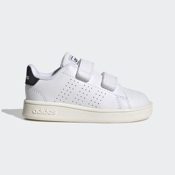 Adidas Avantage Lifestyle Court Deux Chaussures Auto-agrippantes Blanc